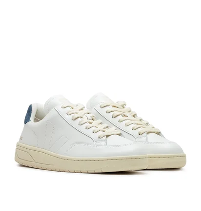 Veja V-12 Stitch O.T. Leather (Weiß / Blau)