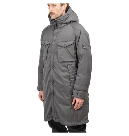 Stone Island Strech Wool Nylon-TC Down Jacket 'Ghost Piece' (Grau)
