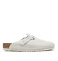 Birkenstock Boston Soft Footbed Suede Leather Regular (Beige)