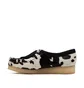 Clarks Originals Wallabee Cow Print HairOn W (Schwarz / Weiß)