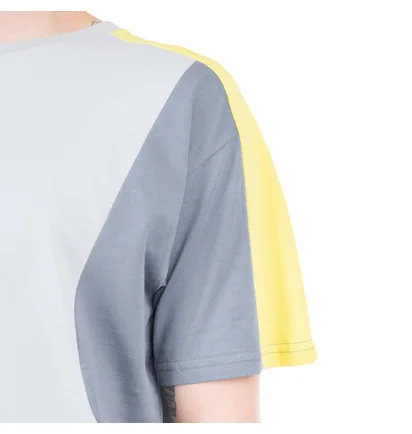 New Balance Athletics Color Block T-Shirt (Blau / Gelb)