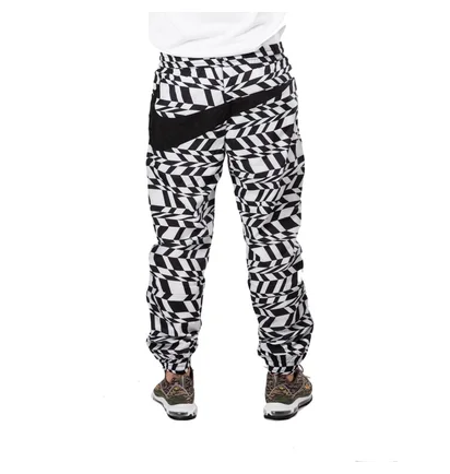 Nike NSW Printed Swosh Woven Pant (Weiß / Schwarz)