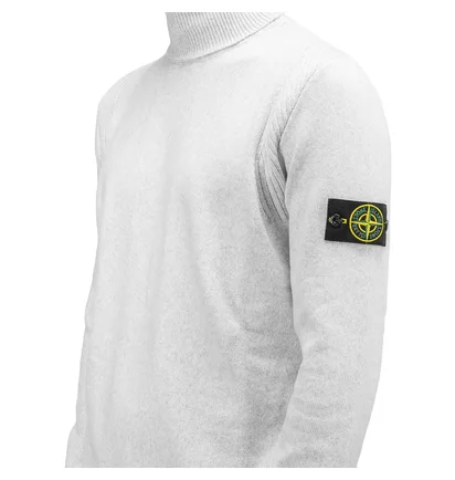 Stone Island Knitted Turtleneck (Hellgrau)