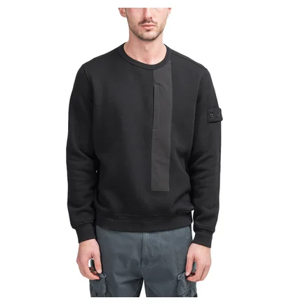 Stone Island Sweatshirt 'Ghost Piece' (Schwarz)