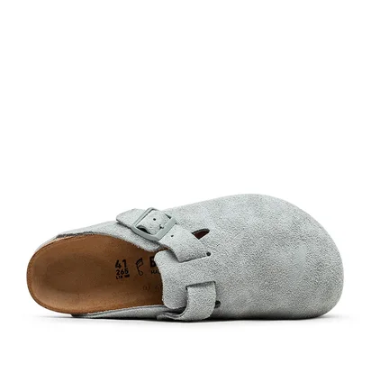 Birkenstock Boston Suede Leather Regular (Türkis)