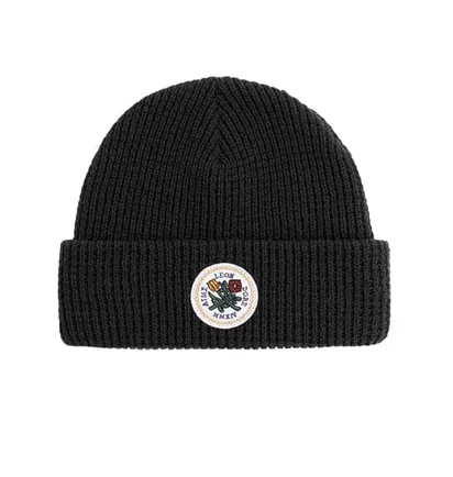 Aimé Leon Dore Waffle Knit Beanie (Schwarz)