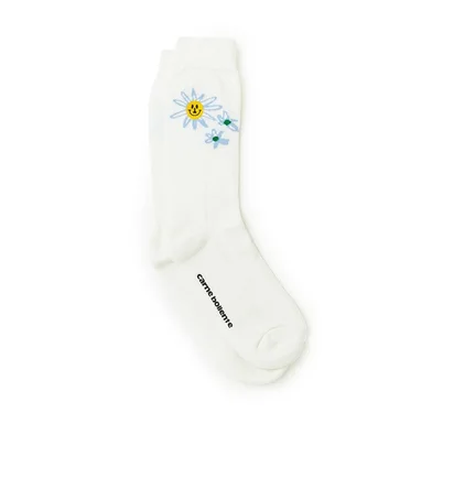 Carne Bollente Flowers Go Wild Socks (Weiß)