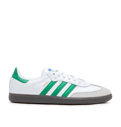 adidas Samba OG (Weiß / Grün / Grau)