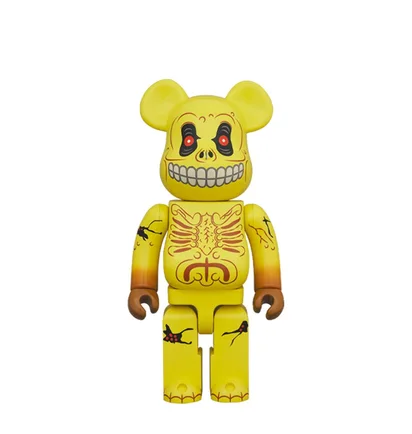 Medicom 100% + 400% Skull Face Be@rbrick x Madballs