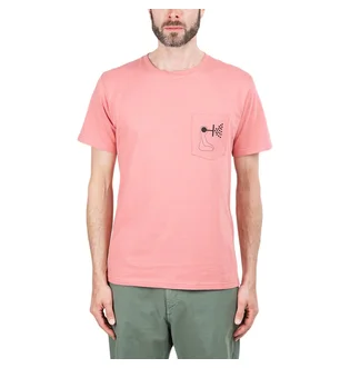 Norse Projects x Geoff McFetridge Niels Pocket Mind Wall T-Shirt (Rosa)