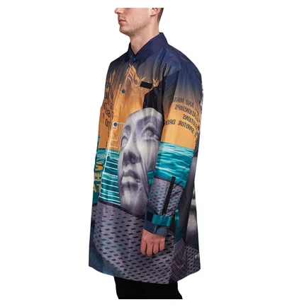 P.A.M. Lines In Time Long Coach Jacket (Multi)