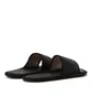 Raised by Wolves Manitobah Mukluks Leather Slides (Schwarz)