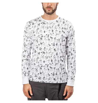 Raised by Wolves Riot Long Sleeve T-Shirt (Weiß)