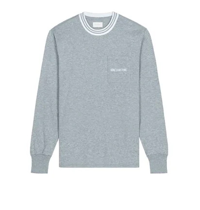 Aimé Leon Dore Ribbed Collar Longsleeve (Grau)