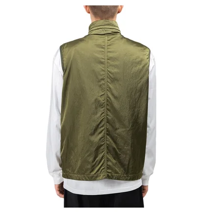 Stone Island Nylon Raso-TC Vest (Olive)