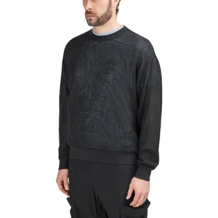 Stüssy Pig. Dyed Cotton Mesh Crew (Schwarz)