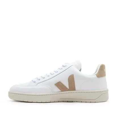 Veja V-12 Leather (Weiß / Braun)