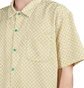 Brain Dead Micro Check Short Sleeve Snap Shirt (Gelb / Weiß / Grün)