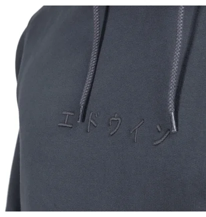 Edwin Katakana Hoodie Sweatshirt (Blaulgrau)