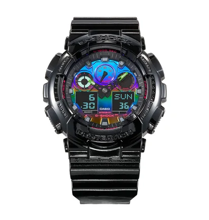 Casio G-Shock GA-100RGB-1AER (Schwarz / Multi)