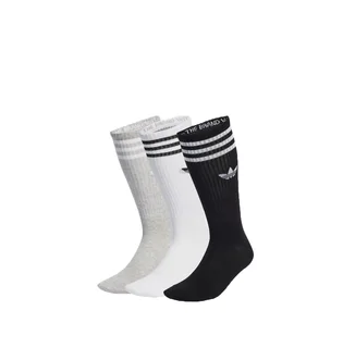 adidas High Crew Socken (Weiß/Grau/Schwarz)
