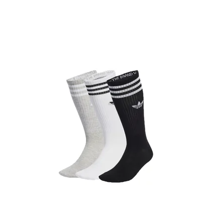 adidas High Crew Socken (Weiß/Grau/Schwarz)