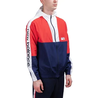 New Balance Athletics Windbreaker (Rot / Blau)