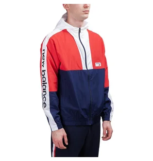 New Balance Athletics Windbreaker (Rot / Blau)