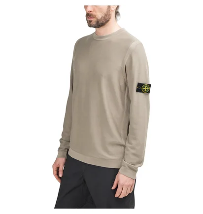 Stone Island Pigment DYE Knit Pullover (Dunkelbeige)