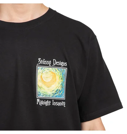 Stüssy Midnight Insanity T-Shirt (Schwarz)