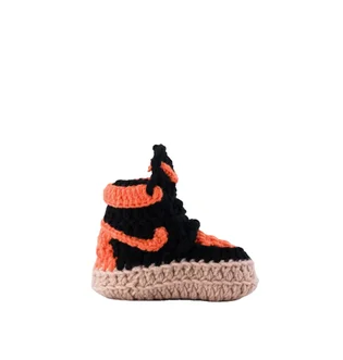 Baby Sneakers AJ Orange Juice (Schwarz / Orange)