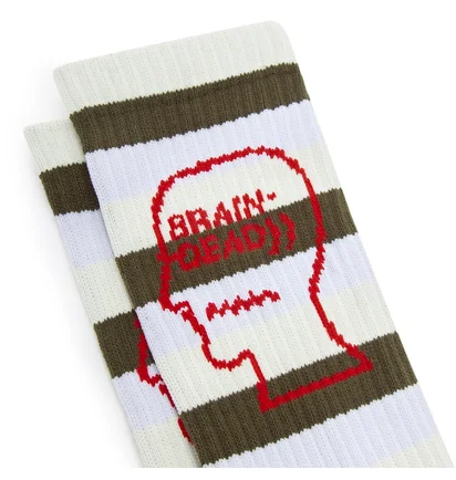 Brain Dead Striped Logo Head Sock (Multi)