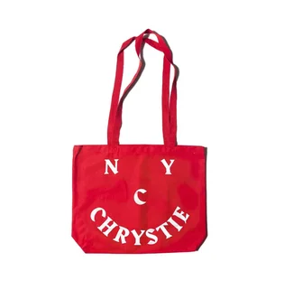 Chrystie NYC Smile Logo Tote Bag (Rot)