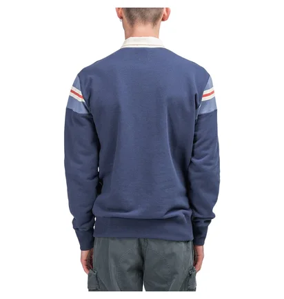 Aimé Leon Dore Ribbed Shoulder Rugby Shirt (Navy)