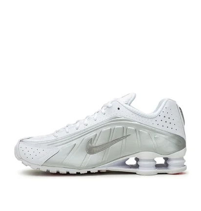 Nike Shox R4 (Weiß / Silber)