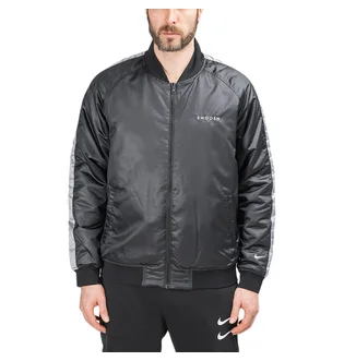 Nike Swoosh Reversible Woven Bomber Jacket (Schwarz)