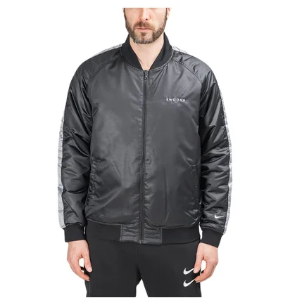 Nike Swoosh Reversible Woven Bomber Jacket (Schwarz)
