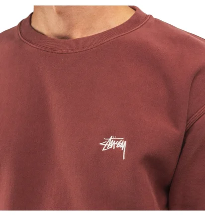 Stüssy Logo Crew (Rostrot)