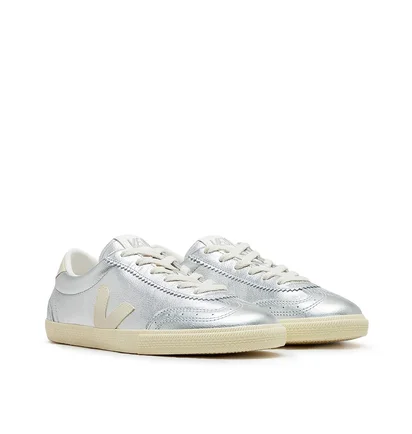 Veja Volley Leather (Silber / Beige)
