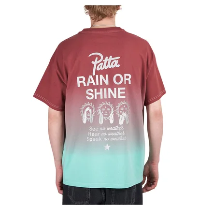 Converse x Patta Rain or Shine T-Shirt (Rot / Blau)