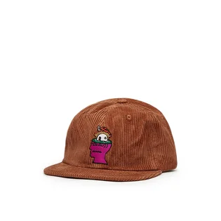 Brain Dead Mushroom Head Cord Six Panel Hat (Rost)