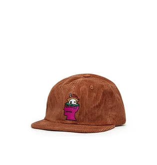 Brain Dead Mushroom Head Cord Six Panel Hat (Rost)