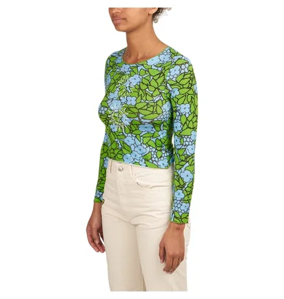 Carne Bollente Under The Leaves Longsleeve (Grün / Blau)