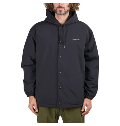 Carhartt WIP Hooded Coach Jacket (Schwarz)