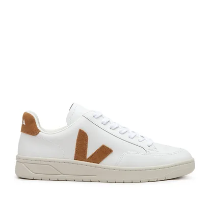 Veja V-12 Leather (Weiß / Braun)