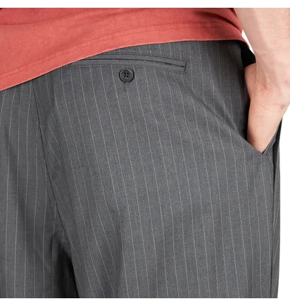Stüssy Striped Volume Pleated Trouser (Grau)