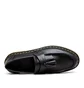 Dr. Martens Adrian Yellow Stitch Smooth Tassle Loafer (Schwarz)