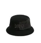 Dime Split Distressed Bucket Hat (Schwarz)