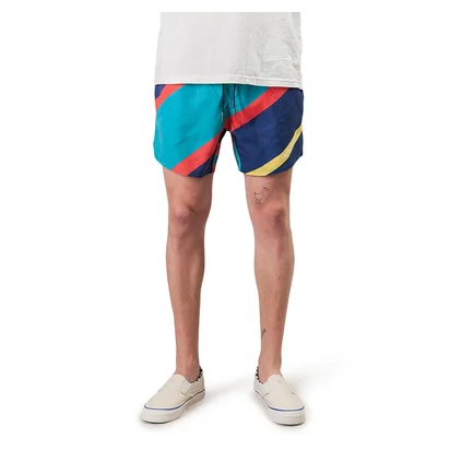 Aimé Leon Dore Nautical Stripe Swim Trunks (Blau)