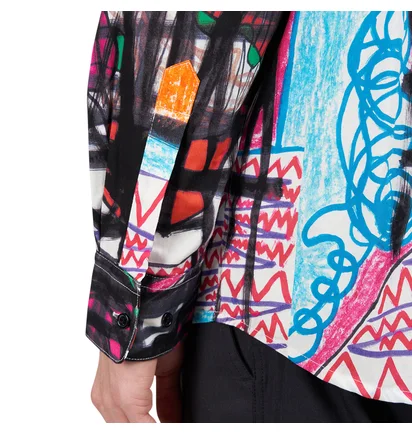 Sex Skateboards Mess Button Up Shirt (Multi)